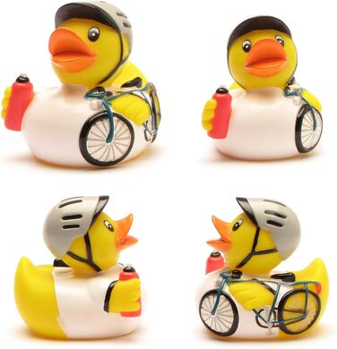 Велосипедист-гонщик гумове каченя I Велосипед-пискливий каченя I Гоночний велосипед-пискливий каченя I Іграшка для купання для діт