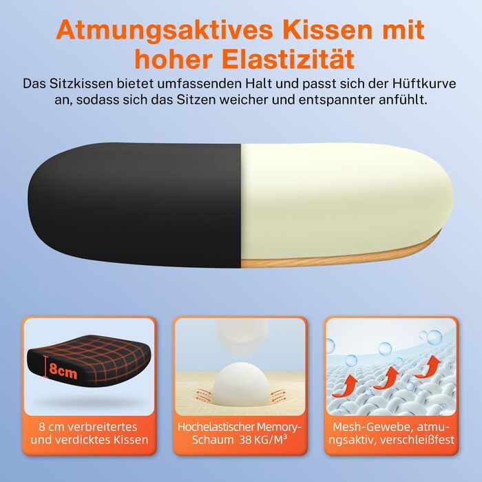 Офісне крісло, ергономічне офісне крісло з регульованим підголівником, поперековою опорою та відкидними підлокітниками, крісло для керівника 150 кг, ергономічне крісло з функцією гойдання до 135, чорне, модель 2