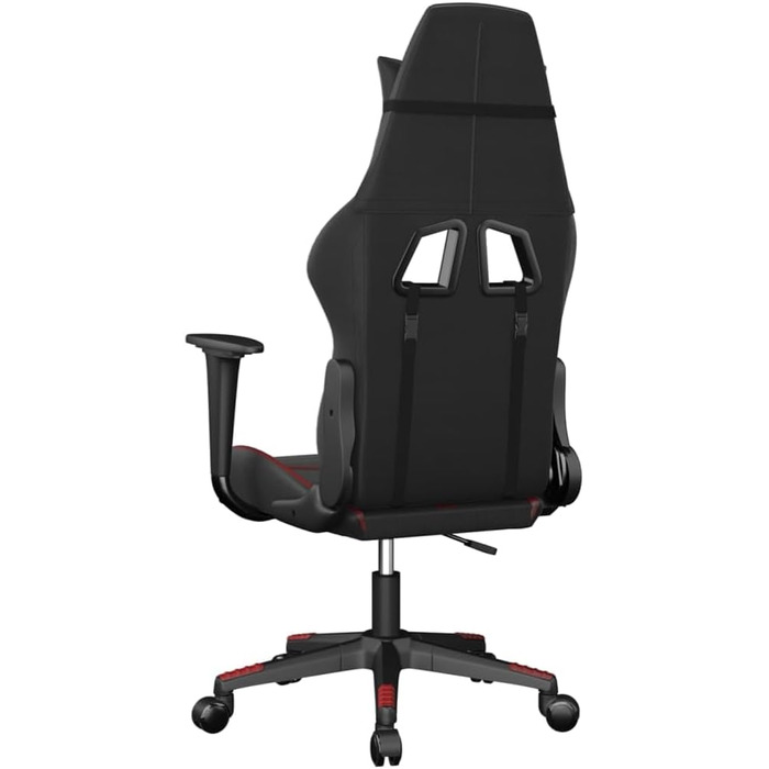 Ігрове крісло, чорно-бордова штучна шкіра, офісне крісло, ігрове крісло, обертове крісло, письмове крісло - 3143672