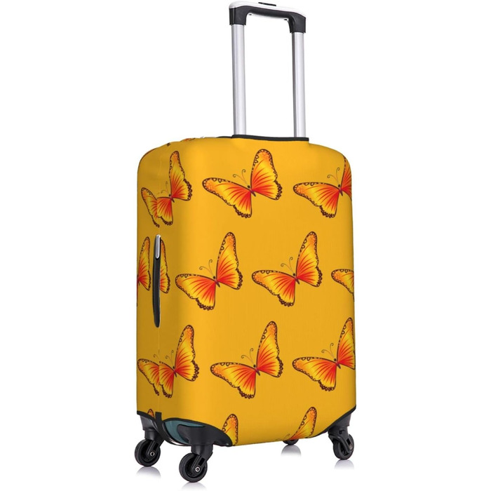 Чохол для валізи Чарівний метелик еластичний, що прається, захист для подорожей та роботи (для валіз розміром 45,7 - 81,3 см), чорний, середній розмір