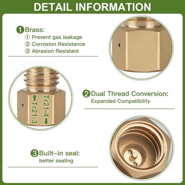 Адаптер EFUTURETIME для Sodasteam TR21-4 перероблений для Quooker Cube Tank (TR21-3), латунь