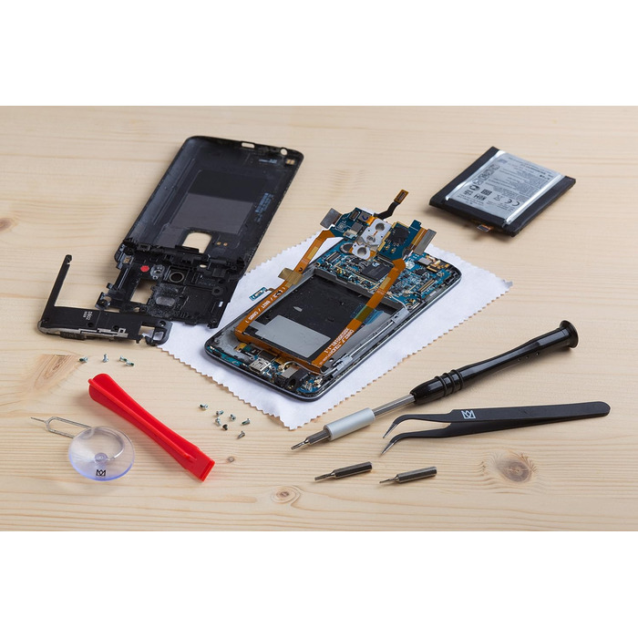 Набір інструментів Meister Feinmechaniker 108 предметів Комплект для ремонту смартфонів, планшетів, ПК, консолей, камер, годинників, окулярів, моделей та іншого / Набір для ремонту / Набір прецизійних викруток / 3387780