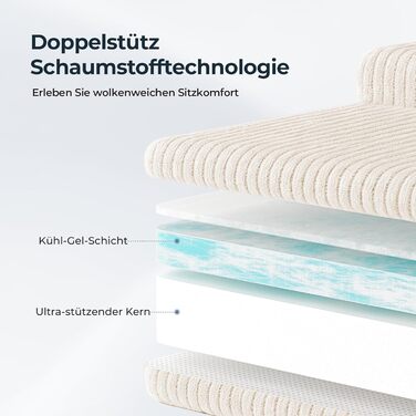 Кутовий диван Cloud, L-подібний модульний кутовий диван з глибоким сидінням, диван без опорних стійок для вітальні та спальні, кремова вельветова оббивка, лівий шезлонг бежевого кольору, 105&39