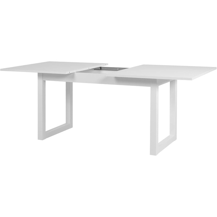 Білий обідній стіл Кухонний стіл Функціональний стіл Розсувний приблизно до 200 см, 003207 Denver 50
