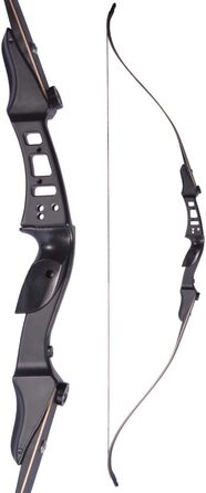 Рекурсивний лук ILF (правий), 60" / 145 см, 20–50 lb, чорний — комплект для стрільби (6 стріл)