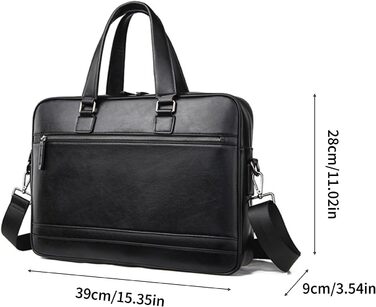 Сумка для ноутбука, портфель, сумочка, ділова сумка для ноутбука 15,6 дюйма, чоловіча, сумка для комп'ютера, шкіряний портфель, по