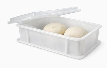 Коробка для тіста для піци 1 кришка - мала версія для менших холодильників 3212 см Зроблено в Італії Коробка для розстойки, форма для тіста для піци Коробка для тіста для кульок тіста для піци, контейнер для тіста для піци, 1