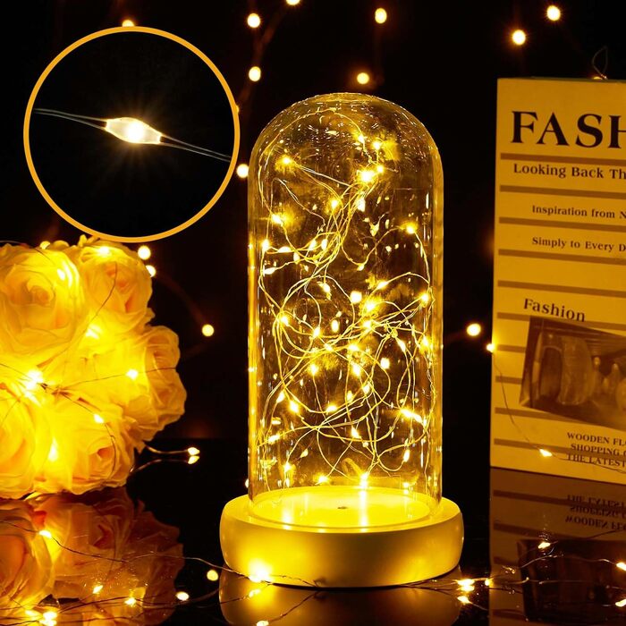 Батарея світлодіодних казкових гірлянд Vacoulery, 20 шт. мідного дроту, світловий ланцюжок 1M 10 світлодіодів, різдвяні гірлянди д