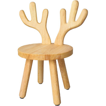 Дерев'яний стілець Yier MEI зі спинкою для дітей висота сидіння 24 см, маленький табурет, дерев'яний стілець для малюків, дитячі м