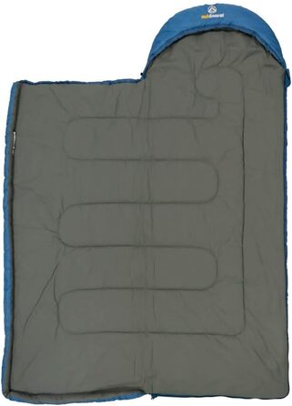 Дитячий спальний мішок Dream Express від Outdoorer - ковдра-спальний мішок для дітей, з бавовняною підкладкою, синій/жираф