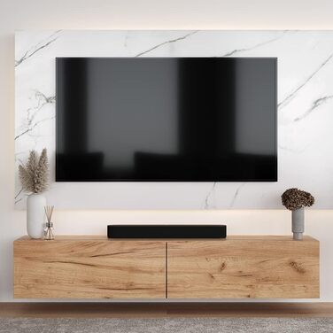 Тумба під телевізор Planetmbel, столик під телевізор довжиною 100 см, тумба під телевізор підвісна або стояча, тумба під телевізор