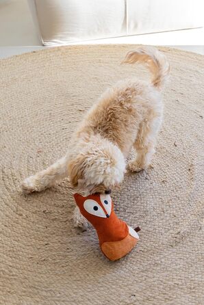 Розроблено Lotte Dog Toy L помаранчева лисиця Vido 25,5 см