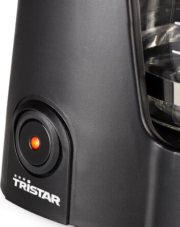 Кавоварка Tristar, місткість 6 чашок, 600 Вт, функція підтримки тепла, автоматичне вимикання, постійний фільтр, система проти крапель, компактна та портативна, легко миється, CM-1246