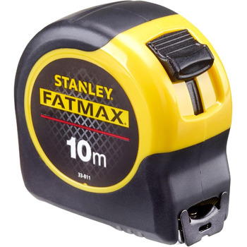 Рулетка Stanley FatMax Blade Armor (довжина 10 м, фіксатор, автоматичне перемотування, затискач для ременя, DynaGrip) 0-33-811