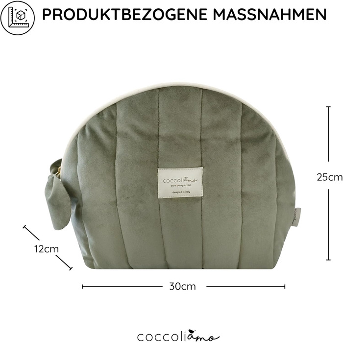 М'яка оксамитова лікарняна сумка Coccoliamo з туалетним приладдям, сумка для народження дитини для жінок, багатофункціональна сумк