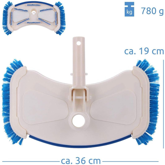 Набір для чищення басейну GEAR Pool Cleaning Set PCS - 6-предметний набір для чищення басейну з жердиною, підсаком, щіткою, пилососом для підлоги, дозатором
