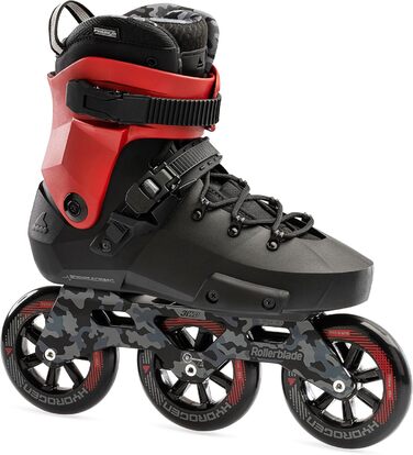 110 Unisex Adult Fitness Inline Skates Black/Red Urban Performance Inline Skates 9/9.5 Unisex Adult Fitness Inline Skates Black/Re