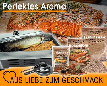 Піч Angel-Berger Deluxe з аксесуарами Коптильня з нержавіючої сталі Коптильня з коптильним борошном Розчин для копчення Інструкції