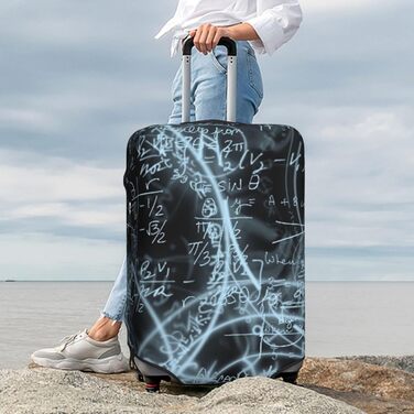 Чохол для валізи Mathe-Formula, міцний захист, підходить для багажу розміром 45,7 - 81,3 см, розмір XL, чорний, екстравеликий