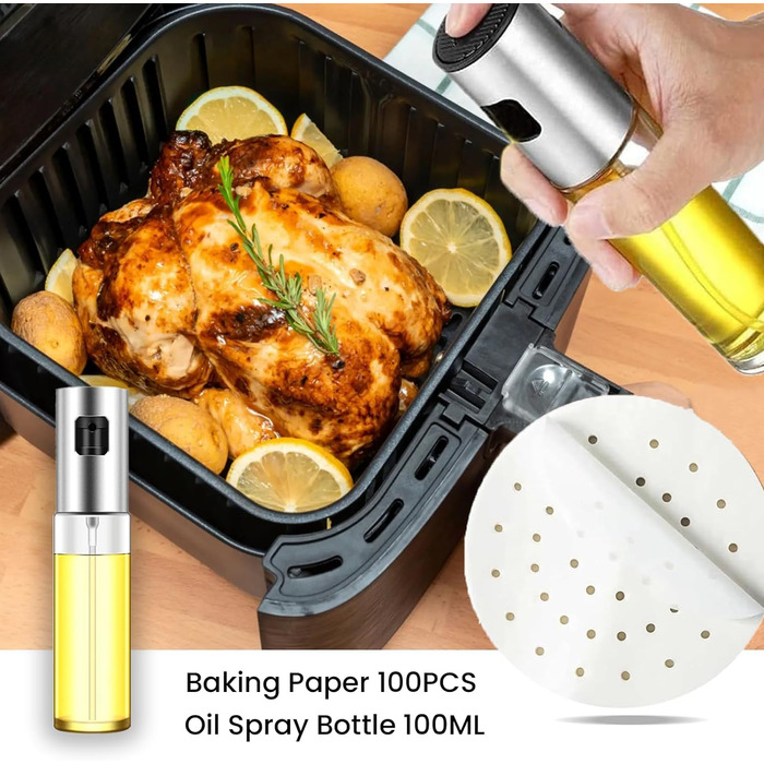 Аксесуари для фритюрниці TOIMALDO XL - набір аксесуарів для фритюрниці з 15 предметів підходить для фритюрниці Philips 6.2 л COSORI 4.7 л Ninja 5.2 л тощо (20 см) 8 дюймів