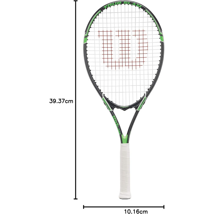 Тенісна ракетка Wilson Tour Slam Adult 27" 312 г L2 (4¼") сіро-зелена V-Matrix XL голова 110" для початківців та рекреаційних гравців офіційний Wilson USA оригінал 2025