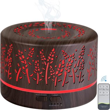 Дифузор аромату YONGYAO, ультразвуковий ароматерапевтичний дифузор для ефірних масел 500 мл, кімнатний зволожувач повітря електрич