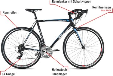 Велосипед WYLD Racing 28&39&39 Whirlwind 70 Black 14 передач Чорний 60 см