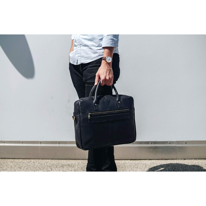 Сумка-портфель (M). Велика сумка ручної роботи, сумка для ноутбука і сумка через плече зі шкіри. Високоякісна чоловіча сумка з нат