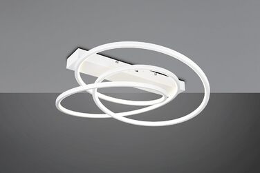 Стельовий LED-світильник Trio Leuchten Darvin 649110131, матовий білий метал, 34 Вт, регульована колірна температура, Switch Dimmer
