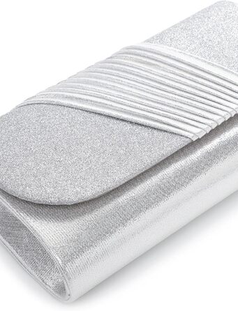 Клатч TAS Amalia Плісе 34322 Сріблястий