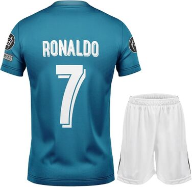 Футбольна майка Nostalgia Blue 7 Final, лімітований випуск, новий сезон, шорти, шкарпетки, дитячі розміри, синій 176 (12-13 років).