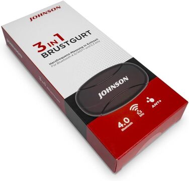 Нагрудний ремінець для вимірювання серцевого ритму Johnson 3 в 1