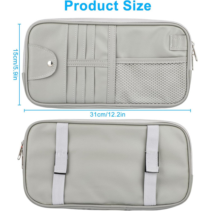 Організатор для сонцезахисного козирка автомобіля Linkstyle, шкіряні аксесуари для салону автомобіля, органайзер для сонцезахисних