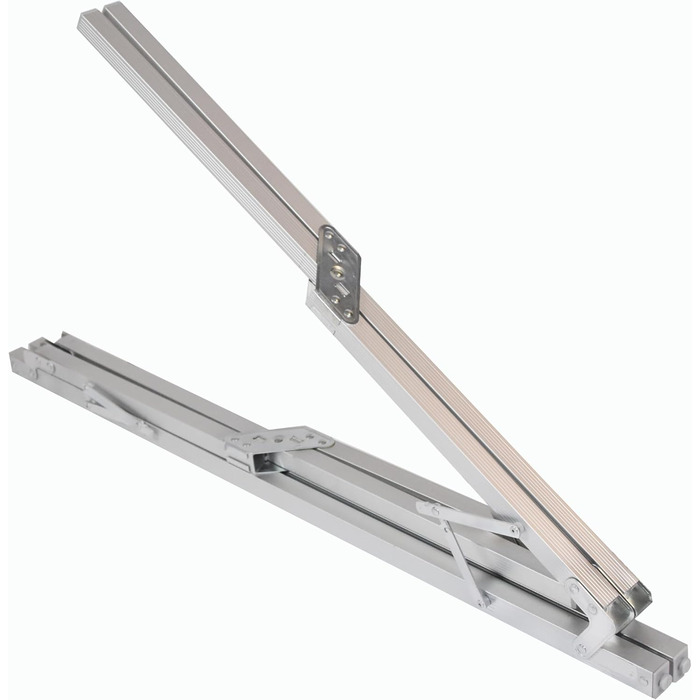 Торговий кемпінговий стіл Nexos з сумкою для перенесення, алюмінієвий, сірий, садовий стіл, стіл для вечірок, фуршетний стіл, складаний, 108x772 см