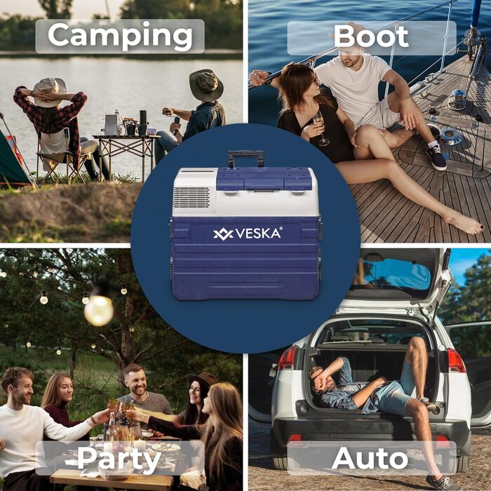 Компресорна холодильна камера електрична, морозильна камера з управлінням APP, підключення USB, 12/24V, 230V, колеса, переносний х