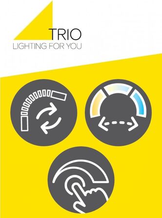 Стільний торшер Trio Monza 423310131, матовий білий метал, LED 12 Вт, сенсорне керування