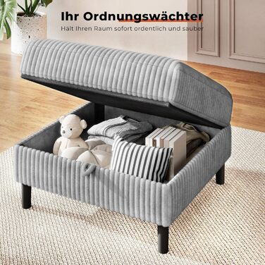 Місний L-подібний диван з регульованою оттоманкою для зберігання речей, кутовий диван з функцією сну, модульний диван, вельветовий диван, дерев&39яний каркас, глибоке сидіння, ідеально підходить для вітальні, сірий, 200