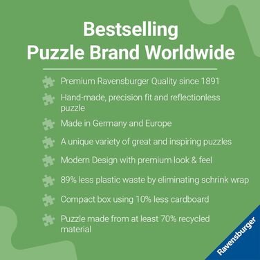 Пазл Ravensburger 12000363 - Pragser Wildsee, Доломітові Альпи, Південний Тіроль - пазл на 1000 елементів для дорослих і дітей від