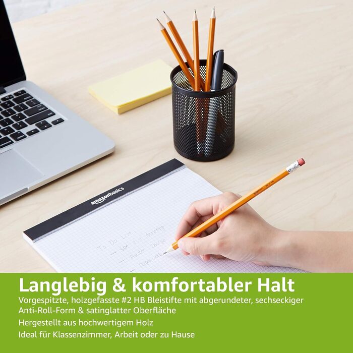 Олівці Storeo Basics у дерев&39яному корпусі, HB, попередньо заточені, 30 шт. , помаранчеві (1 упаковка)