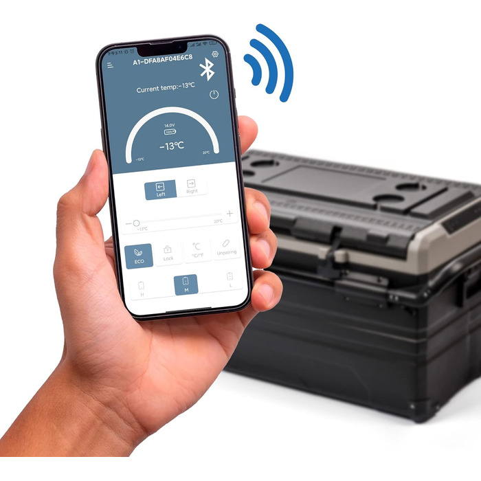 Метеор термоелектричний холодильник з колесами і управлінням додатком через Bluetooth Електричний компресорний охолоджувач 12/24В