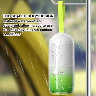 Світлодіодний кемпінговий ліхтарик, портативний ліхтарик, нічник з можливістю перезаряджання, водонепроникний, з 7 режимами освітлення для кемпінгу, походів, риболовлі, надзвичайних ситуацій (зелений)