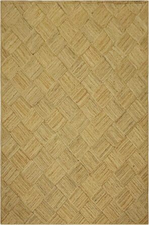 Великий килим кілім 25,4 x 35,6 см, бежевий, тканий джутовий килим, для приміщень і вулиць, килим плоского плетіння, зона з високо