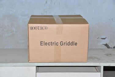 Електрична гладка сковорода, професійний гастроелектричний гриль Електрична плита для гриля з чавунною поверхнею гриля 35.5 x 30 см 1500 Вт для ресторанів, кухні, комерційних, побутових тощо. 36 x 38 x 20 см