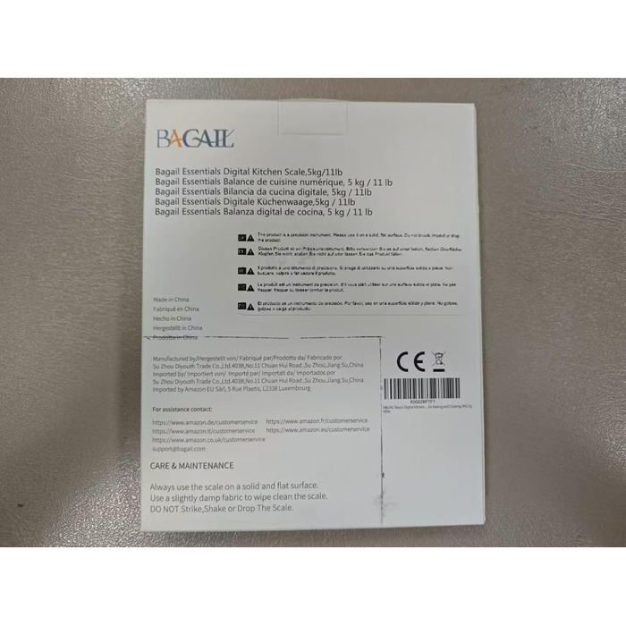 Цифрові кавові ваги Bagail з таймером 0,1 г Високоточні електронні кухонні ваги з великим дисплеєм та автоматичним зважуванням, пе