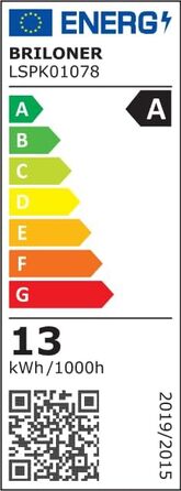 Світлодіодна стельова панель BRILONER, 12.6 Вт, 2860 лм, клас енергоефективності A, з пультом керування, диммер, регулювання температури світла (CCT теплий-холодний), біла, 100x25x6 см