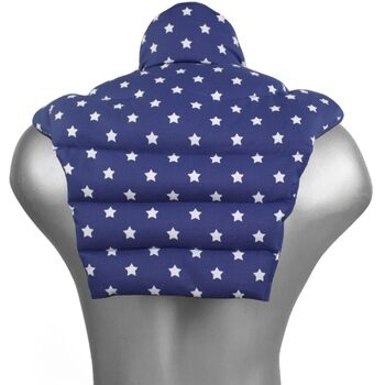 Подушка для шиї для шийного відділу хребта - шия плечі спина - зоряно-синя - ріпакова подушка - грілка для шиї