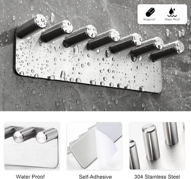 Електрична зубна щітка тримач голівки з нержавіючої сталі прикріплюється щіткотримач для 6 електричних головок щітки для ванної кі