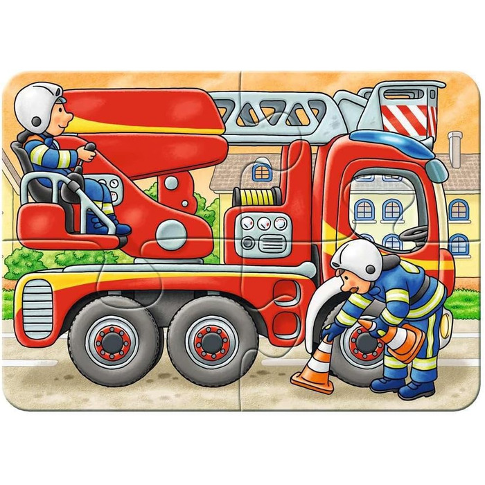 Дитячий пазл Ravensburger - 06954 На роботі - Мій перший пазл на 2,4,6,8 елементів - Пазл для дітей від 2 років