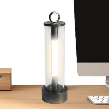 Ліхтарі для кемпінгу - Портативний підвісний ліхтар з 3 режимами роботи, 2000 мАг, акумуляторний світлодіодний кемпінговий ліхтар, до 18 годин роботи - Для дому, приміщень, спальні, на відкритому повітрі, походів, скелелазіння, подорожей, нічного сірого к