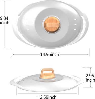 Кришка для Varoma Thermomix TM5 TM6 TM31, Кришка каструлі з термостійкою ручкою, Насадка для пароварки